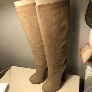 Brian Atwood Suede Knee-High Boots